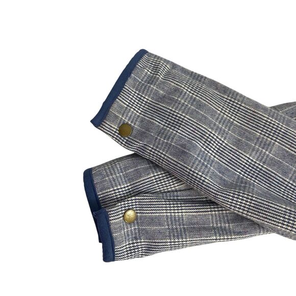 Denim & Co Blazer Womens XS Blue Jacket US Medium Career Work Office Chore Coat - Picture 5 of 16